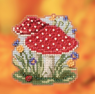 click here to view larger image of Red Cap Mushroom (2020) (counted cross stitch kit)