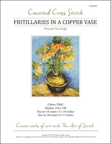 click here to view larger image of Fritillaries in a Copper Vase (Vincent Van Gogh) (chart)