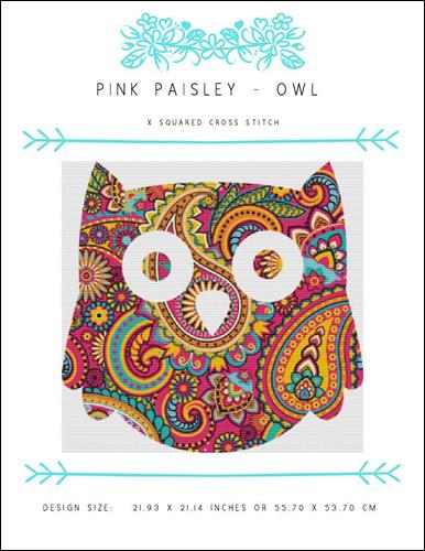 click here to view larger image of Pink Paisley Owl (chart)