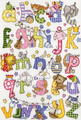 click here to view larger image of My First Alphabet (counted cross stitch kit)