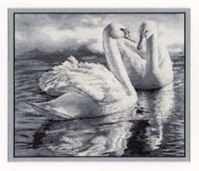click here to view larger image of Two Swans (counted cross stitch kit)