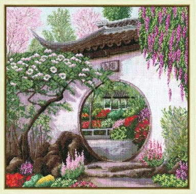 click here to view larger image of Spring in Japan (counted cross stitch kit)