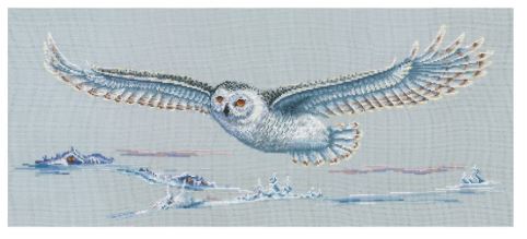 click here to view larger image of Polar Owl (counted cross stitch kit)