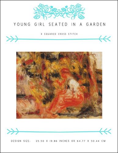 click here to view larger image of Young Girl Seated in a Garden (chart)