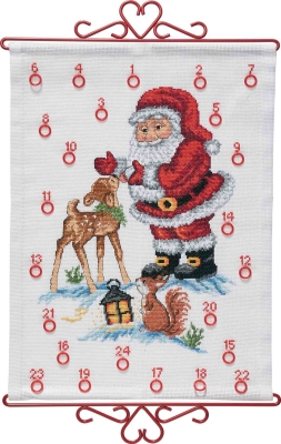 click here to view larger image of Santa Claus Advent Calendar (counted cross stitch kit)