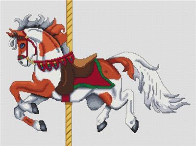 click here to view larger image of Sorrel Paint Carousel Horse (chart)