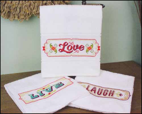 click here to view larger image of Aberdeen Hand Towel - White (stitchable)