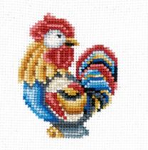 click here to view larger image of Figurines - Rooster (counted cross stitch kit)