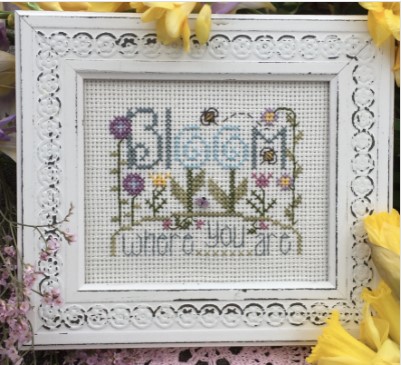click here to view larger image of Bloom Where You Are (counted cross stitch kit)