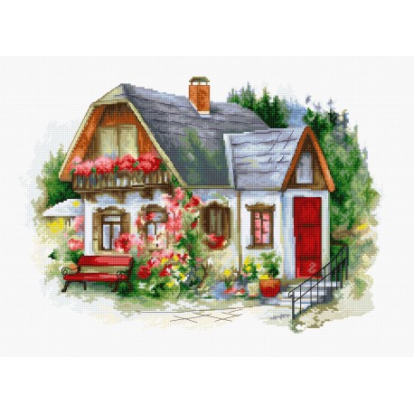 click here to view larger image of Beautiful Country House (counted cross stitch kit)