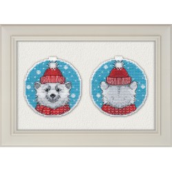 click here to view larger image of Christmas Bear (counted cross stitch kit)