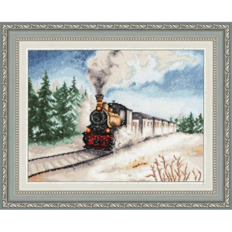 click here to view larger image of Winter Express (counted cross stitch kit)