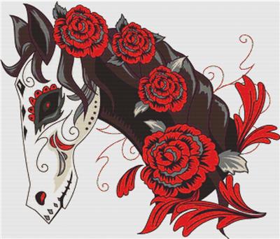 click here to view larger image of Day of the Dead Horse (chart)