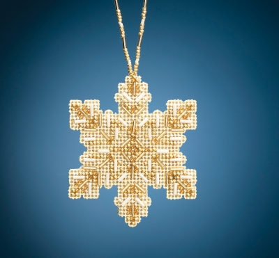 click here to view larger image of Golden Snowflake (2020) (bead kit)