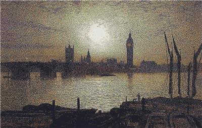 click here to view larger image of Westminster Bridge by Moonlight (chart)