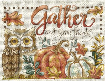 click here to view larger image of Gather and Give Thanks - Diane Arthurs (counted cross stitch kit)