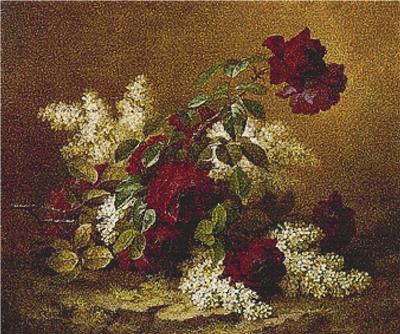 click here to view larger image of Still Life With Red Roses and Lilacs (chart)