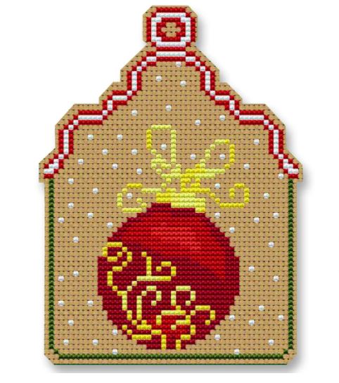 click here to view larger image of Christmas Ball Ornament (counted cross stitch kit)