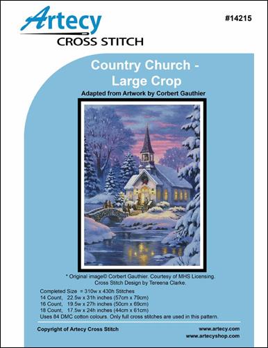 click here to view larger image of Country Church - Large Crop (chart)
