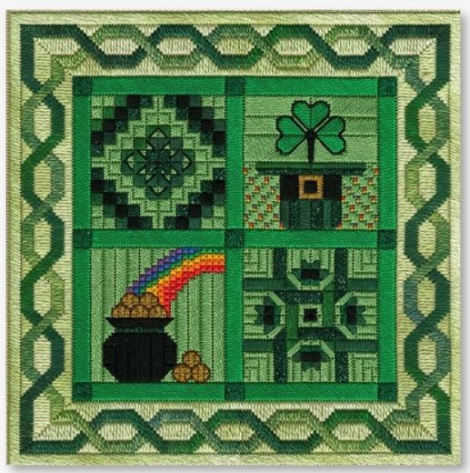 click here to view larger image of Luck O' the Irish Barn Quilts (counted canvas chart)