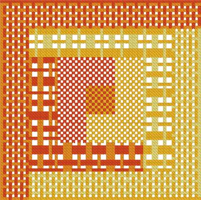 click here to view larger image of Quilt Block in Autumn Plaids (chart)