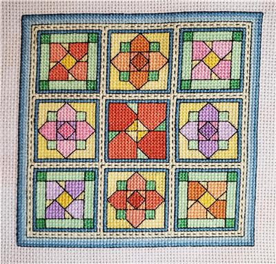 click here to view larger image of Quilt Blocks 9 - Spring Flowers (chart)