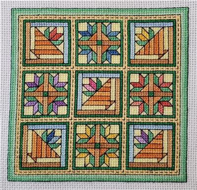 click here to view larger image of Quilt Blocks 2 - Flower Baskets (chart)