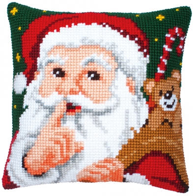 click here to view larger image of Santa Cushion (needlepoint)