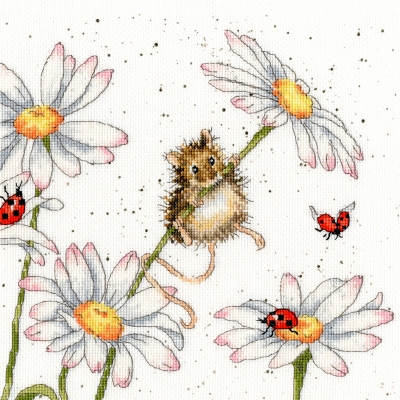 click here to view larger image of Daisy Mouse - Hannah Dale (counted cross stitch kit)