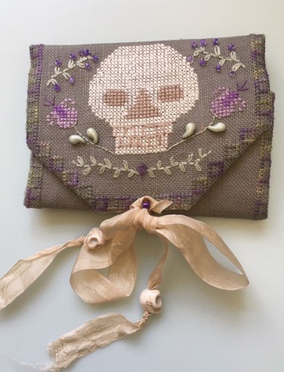 click here to view larger image of Death Rose Needle Case (counted cross stitch kit)
