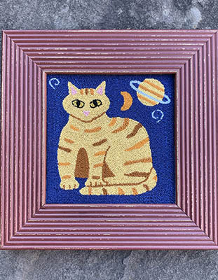 click here to view larger image of Cosmic Cat (Punchneedle)