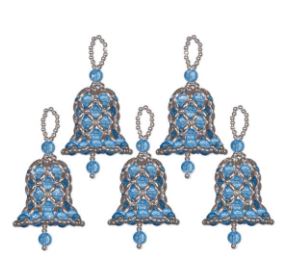 click here to view larger image of Blue Bells - Beaded Ornament Kit  (bead kit)