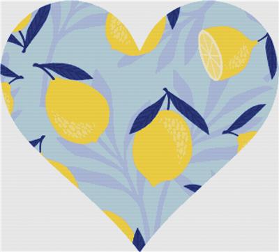 click here to view larger image of Blue Lemon Heart (chart)