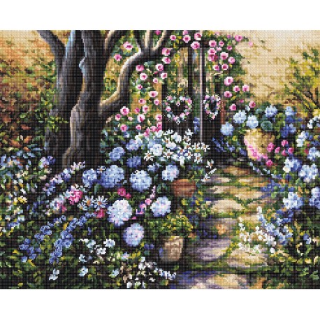 click here to view larger image of Wonderland Garden (counted cross stitch kit)