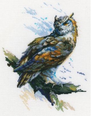 click here to view larger image of Eagle Owl  (counted cross stitch kit)