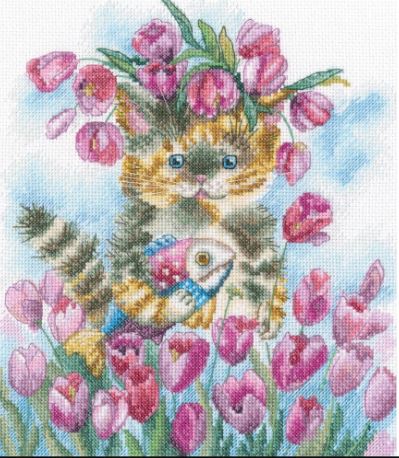 click here to view larger image of Tulip Spring (counted cross stitch kit)