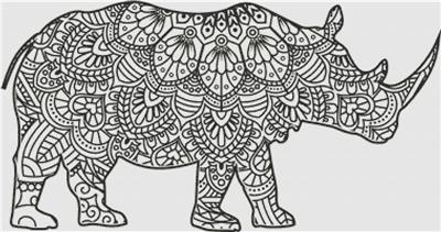 click here to view larger image of Mandala Rhino (chart)
