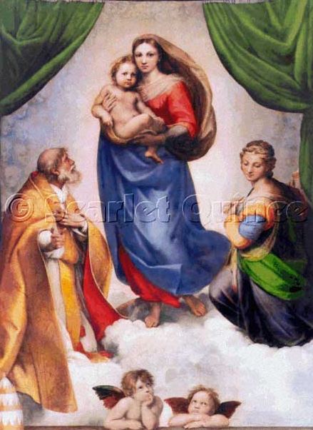 click here to view larger image of Sistine Madonna, The - Raphael (chart)