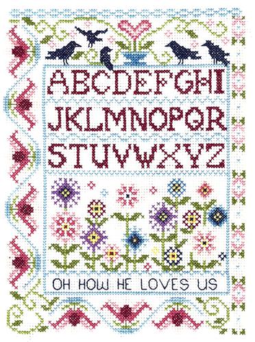 click here to view larger image of He Loves Us Kit (counted cross stitch kit)