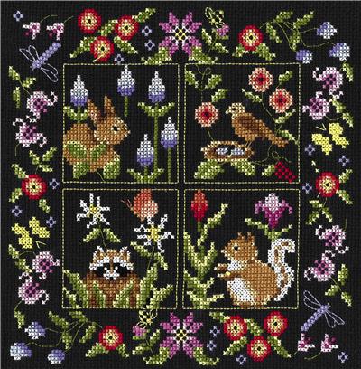 click here to view larger image of Small Animal Sampler Kit (counted cross stitch kit)