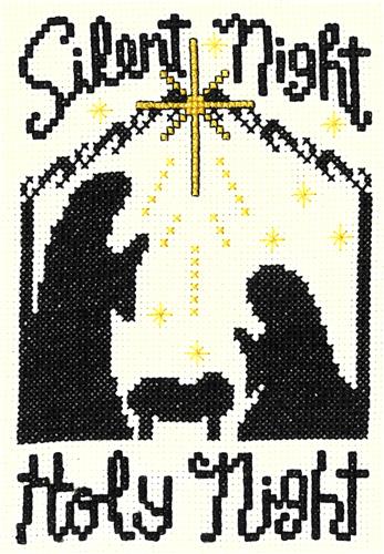 click here to view larger image of Silent Night Holy Night Kit (counted cross stitch kit)
