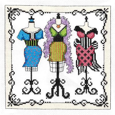 click here to view larger image of With Glamour Kit (counted cross stitch kit)
