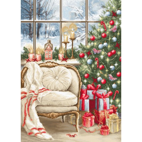 click here to view larger image of Christmas Interior (counted cross stitch kit)