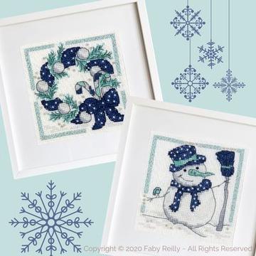 click here to view larger image of Navy and Mint Mini Frames (set of 2) (chart)