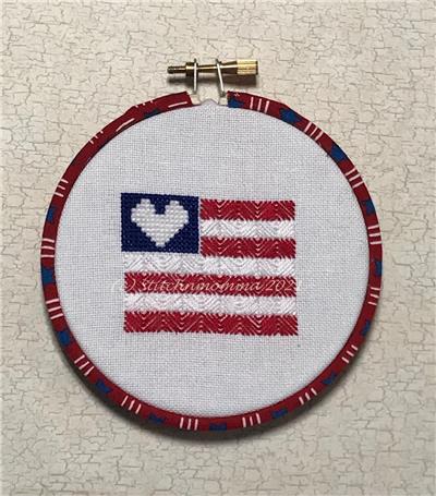 click here to view larger image of Magnificent Minis - American Flag Love (chart)
