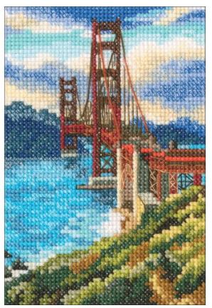 click here to view larger image of Golden Gate Bridge (counted cross stitch kit)