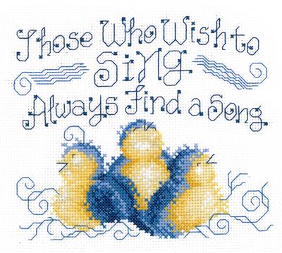 click here to view larger image of Find a Song - Ursula Michael (counted cross stitch kit)