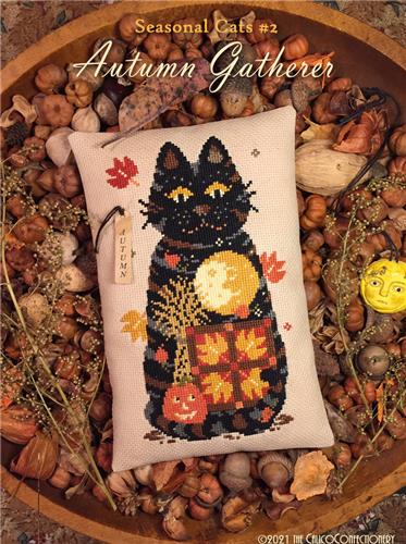 click here to view larger image of Seasonal Cats 2 - Autumn Gatherer (chart)
