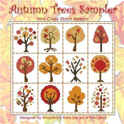 click here to view larger image of Autumn Trees Sampler (chart)