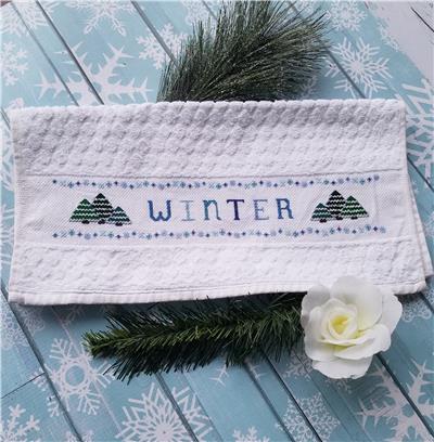 click here to view larger image of Winter Hand Towel  (chart)